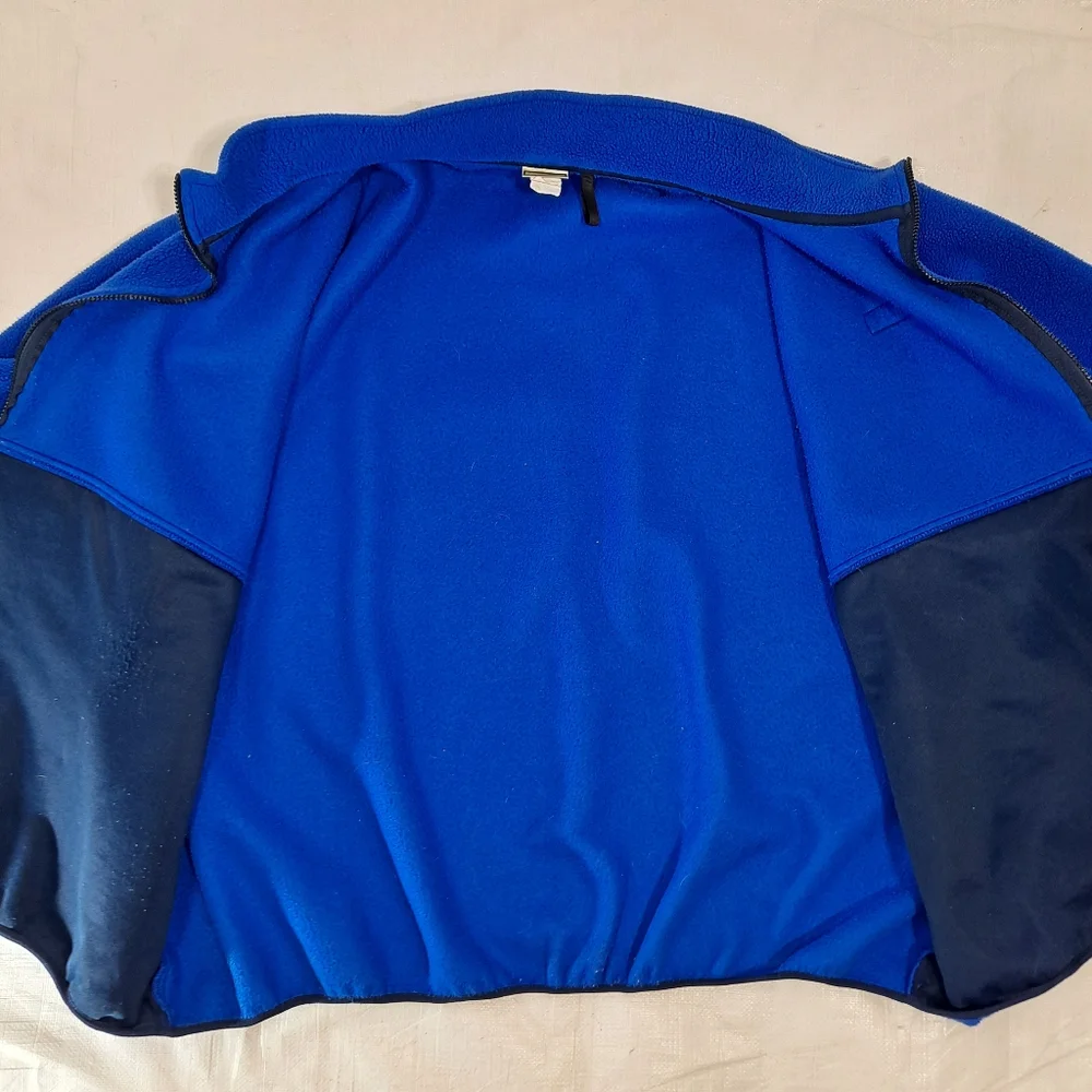 L.L. Bean Blue Fleece Zip- Up Jacket